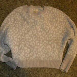 Women Size Medium - Beige & White Sherpa Pullover Sweater by Jessica Simpson